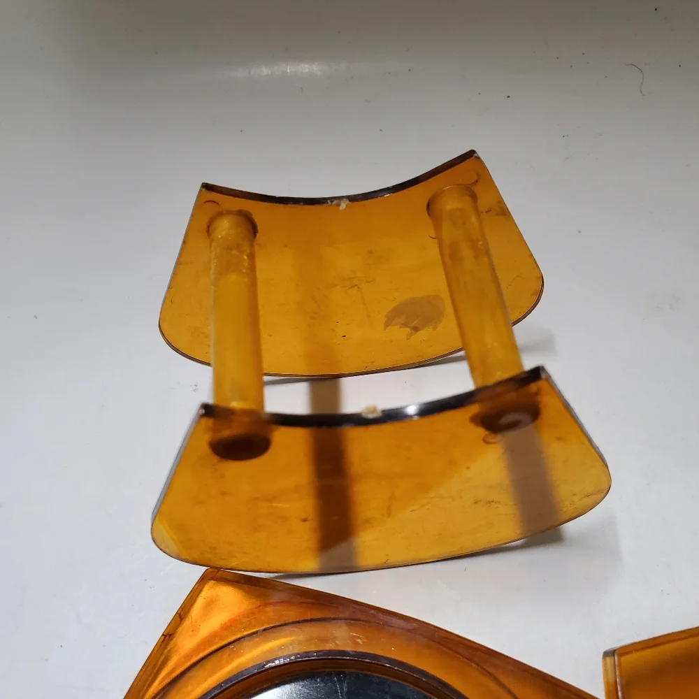 Vintage amber lucite